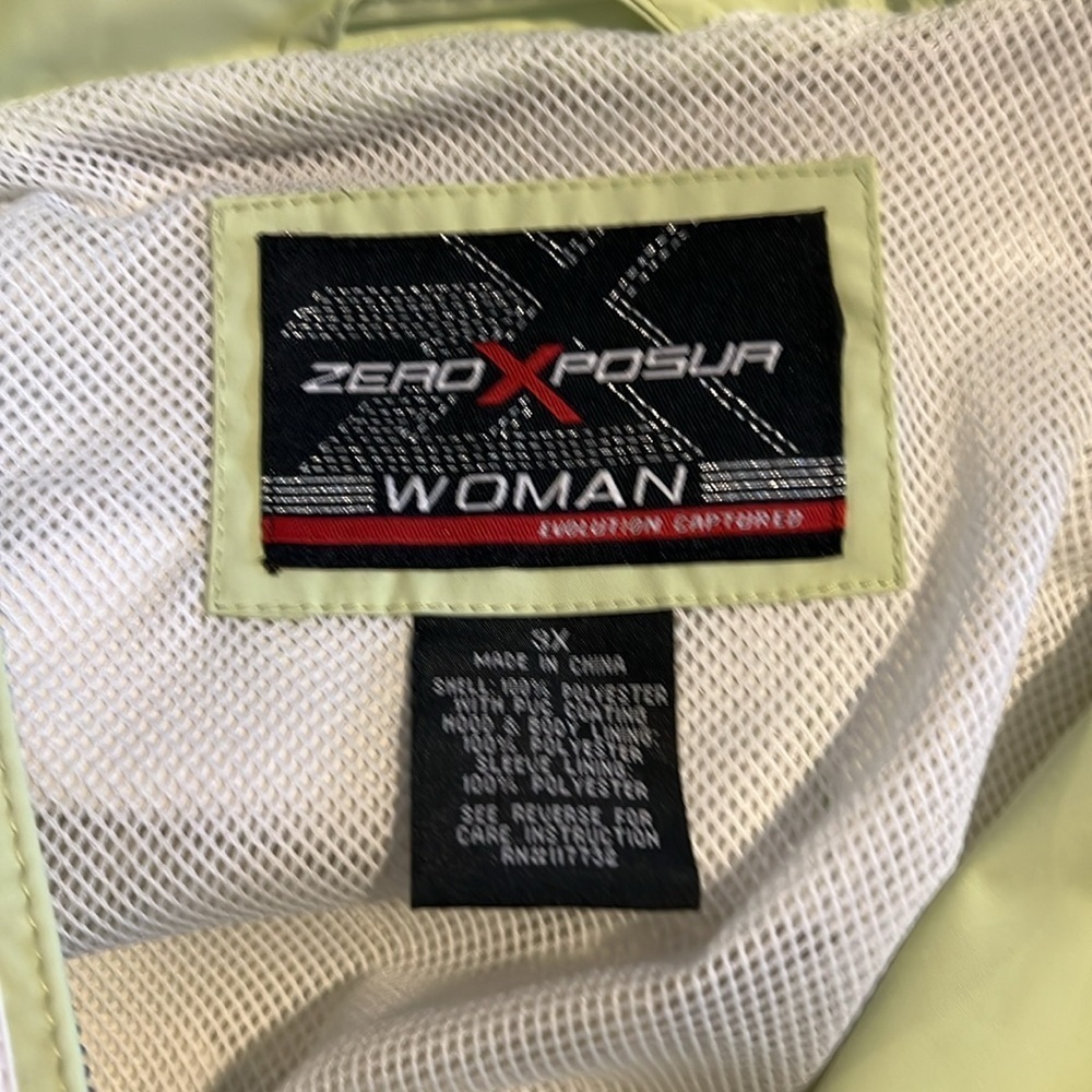 NWT ZeroXposur Women’s Water Repellent Jacket Mojito Style # 621904 - Picture 3 of 8